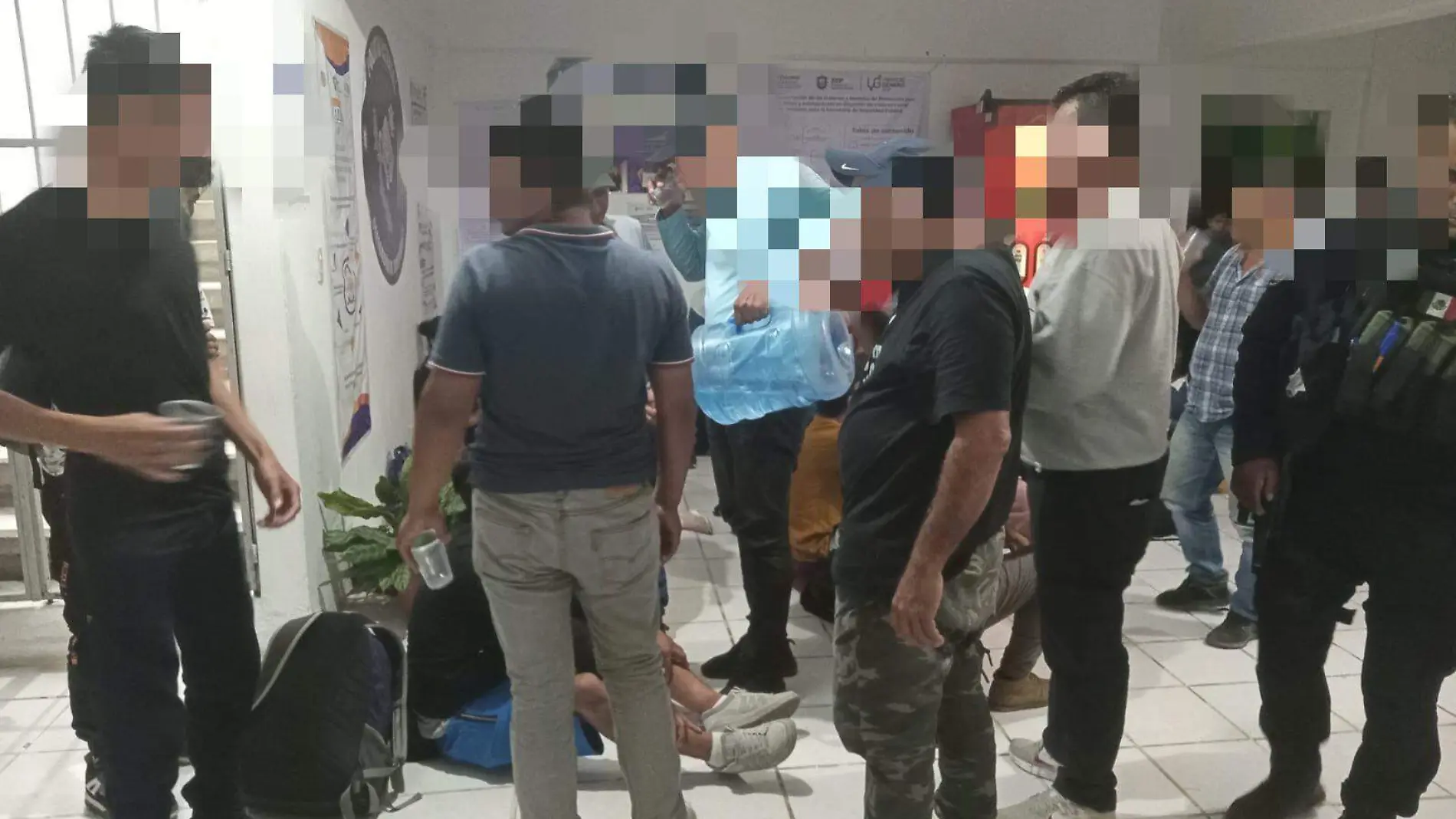 Migrantes rescatados en Veracruz 